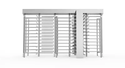 Turnichet cu trei benzi de securitate cu înălțime completă